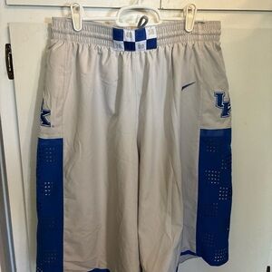 Men's Blue and White Athletic Shorts uk Kentucky medium team uniform champ years